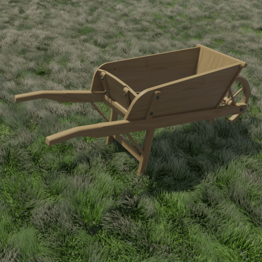 Wooden wheelbarrow preview image 2